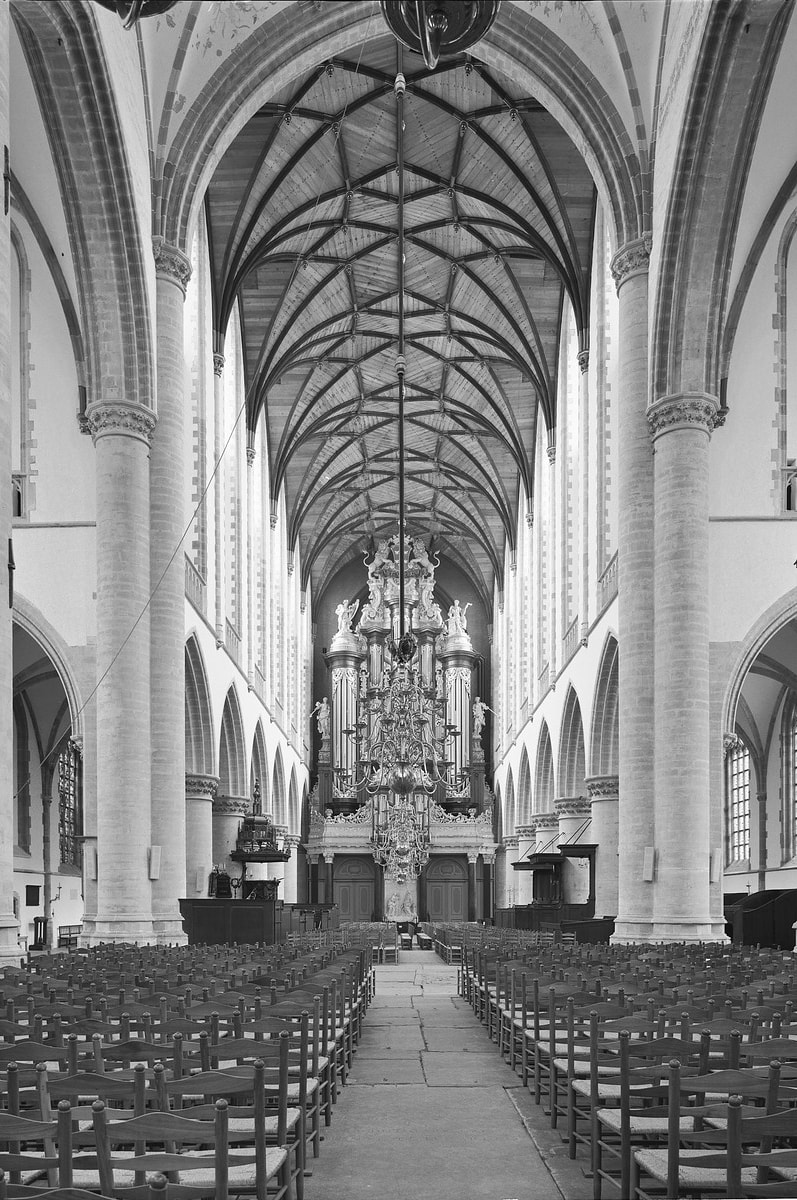 Müller-Orgel (1738) in der Grote of Sint-Bavokerk in Haarlem (05/1992).