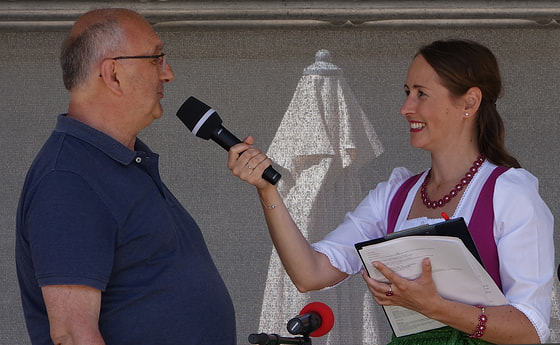 Domorganist Wolfgang Kreuzhuber im Gespräch mit ORF-Moderatorin Sandra Galatz