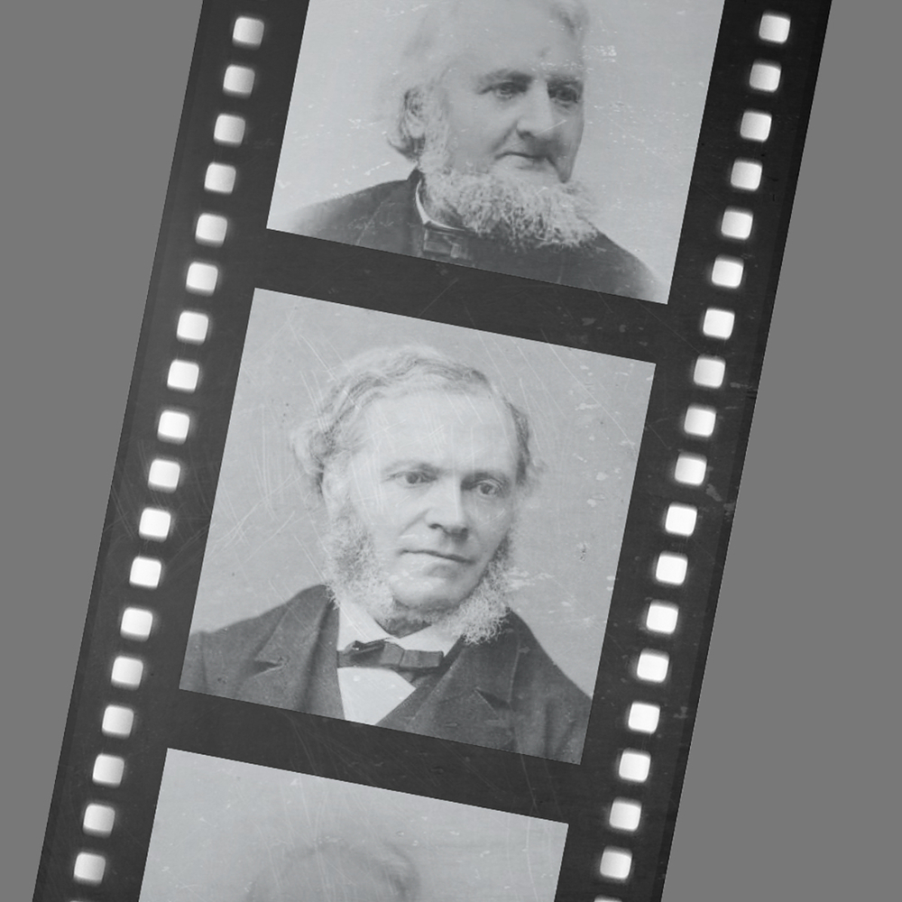Johann Georg Herzog (oben) und César Franck (unten)