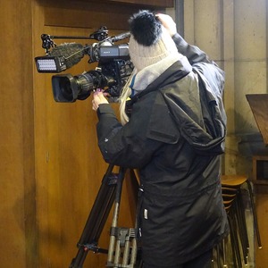 ORF-Dreharbeiten für das Religionsmagazin Orientierung anlässlich 100 Jahre Mariendom