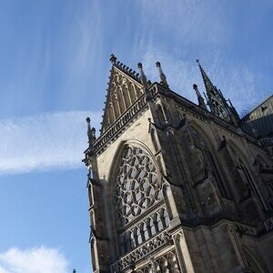Mariendom Linz im Sonnenschein