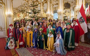 Sternsinger:innen Hofburg