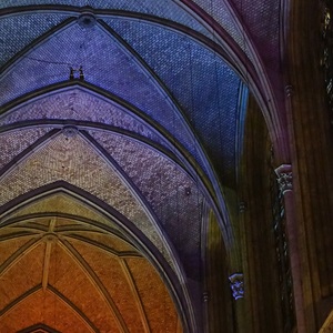 Buntes FARBENSPIEL im Mariendom Linz