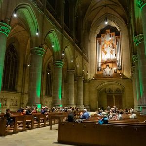 Mariendom Linz – in grünes Licht getaucht!