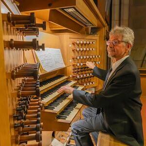 Brett Leighton an der Rudigierorgel
