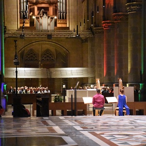 Duo Virtuose Harfenisten und das ORGEL.SOMMER-Publikum