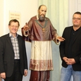 Die neuen Vorsitzenden des OÖ. Journalistenforums beim Sales-Treffen bei den Oblatinnen. V.l. Günther Madlberger, ORF OÖ, Matthäus Fellinger, KirchenZeitung, Markus Rohrhofer, Der Standard, Sr. Maria-Brigitte Kaltseis von den Oblatinnen