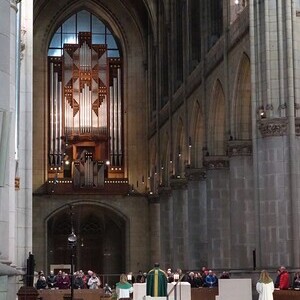 Blick in den Mariendom Linz