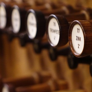 Register der Rudigierorgel im Linzer Mariendom
