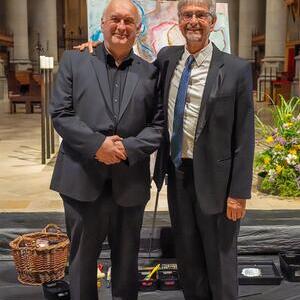 Domorganist Wolfgang Kreuzhuber und Brett Leighton