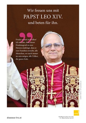 Plakat Papst Leo XIV.