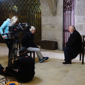 ORF-Dreharbeiten für das Religionsmagazin Orientierung anlässlich 100 Jahre Mariendom
