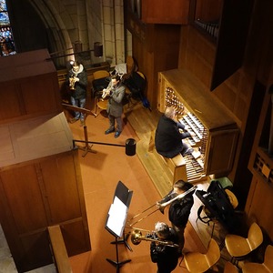 Blechbläserquartett der Dommusik Linz und Domorganist Wolfgang Kreuzhuber an der Rudigierorgel