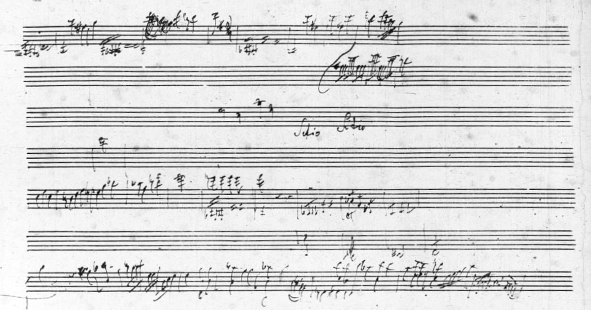 Skizze zum fünften Wort Sitio. („Mich dürstet.“) von Joseph Haydn