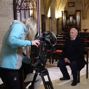 ORF-Dreharbeiten für das Religionsmagazin Orientierung anlässlich 100 Jahre Mariendom
