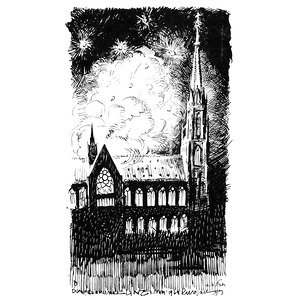 Feuerwerk am 1. Mai 1924