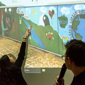 'FUNARTE macht Schule' Abschlussfest des Projektes der Katholischen Jungschar/Dreikönigsaktion mit der Stelzhammerschule / NMS 3 Linz. Schülerinnen und Schüler gestalteten ausgehend vom ProjektpartnerInnenbesuch von FUNARTE aus Nicaragua im Rahmen de