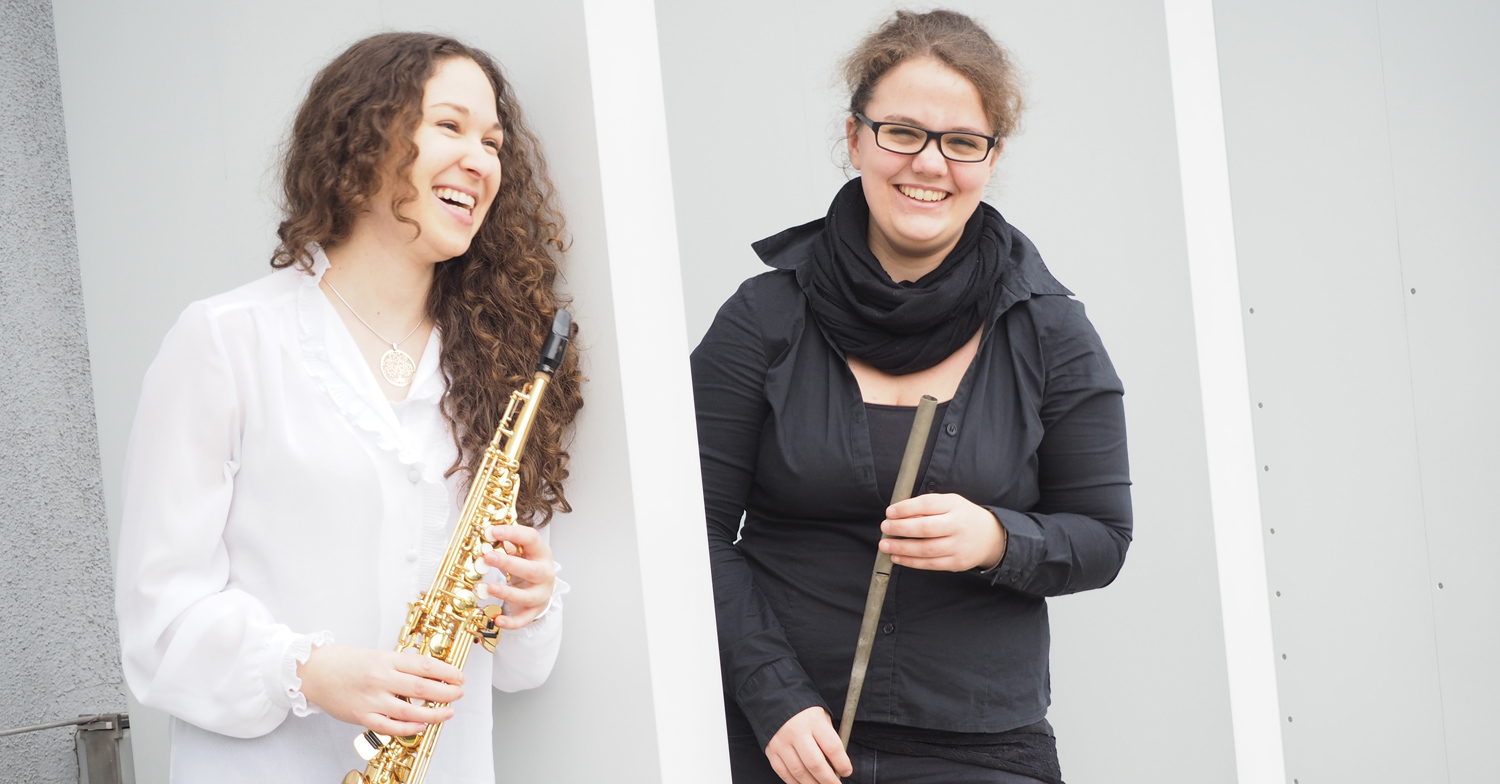 Duo Orginel² und Saxobefont (Elisa Lapan und Theresa Zöpfl)