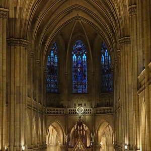 Nächtliche Stimmung im Mariendom Linz