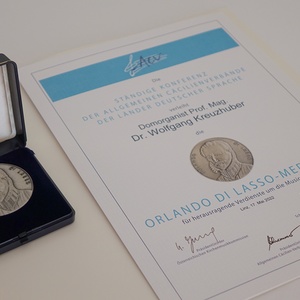 Orlando di Lasso-Medaille 2021 für Domorganist Wolfgang Kreuzhuber