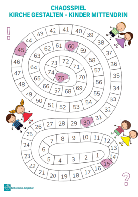 Chaosspiel Plakate und Spielplan