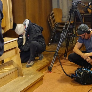ORF-Dreharbeiten für das Religionsmagazin Orientierung anlässlich 100 Jahre Mariendom