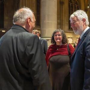 Domorganist Wolfgang Kreuzhuber im Gespräch mit Siegfried und Karin Adlberger