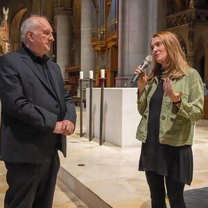 Domorganist Wolfgang Kreuzhuber und Edith „Eche“ Wregg