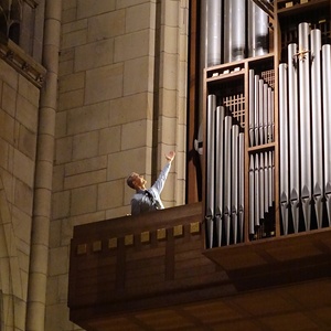 Henrik Skærbæk Jespersen und die Rudigierorgel