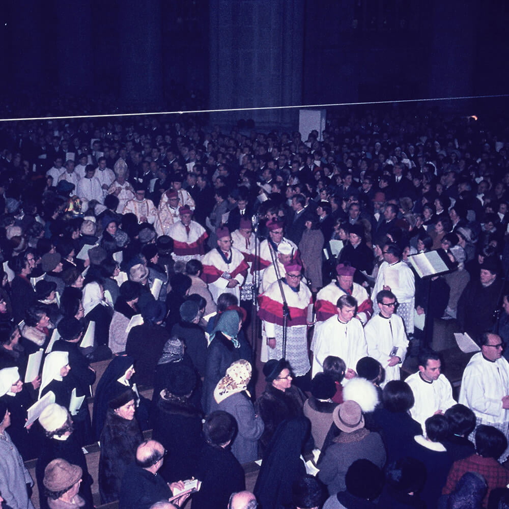 Marienfeier im Mariendom Linz (8. Dezember 1968).