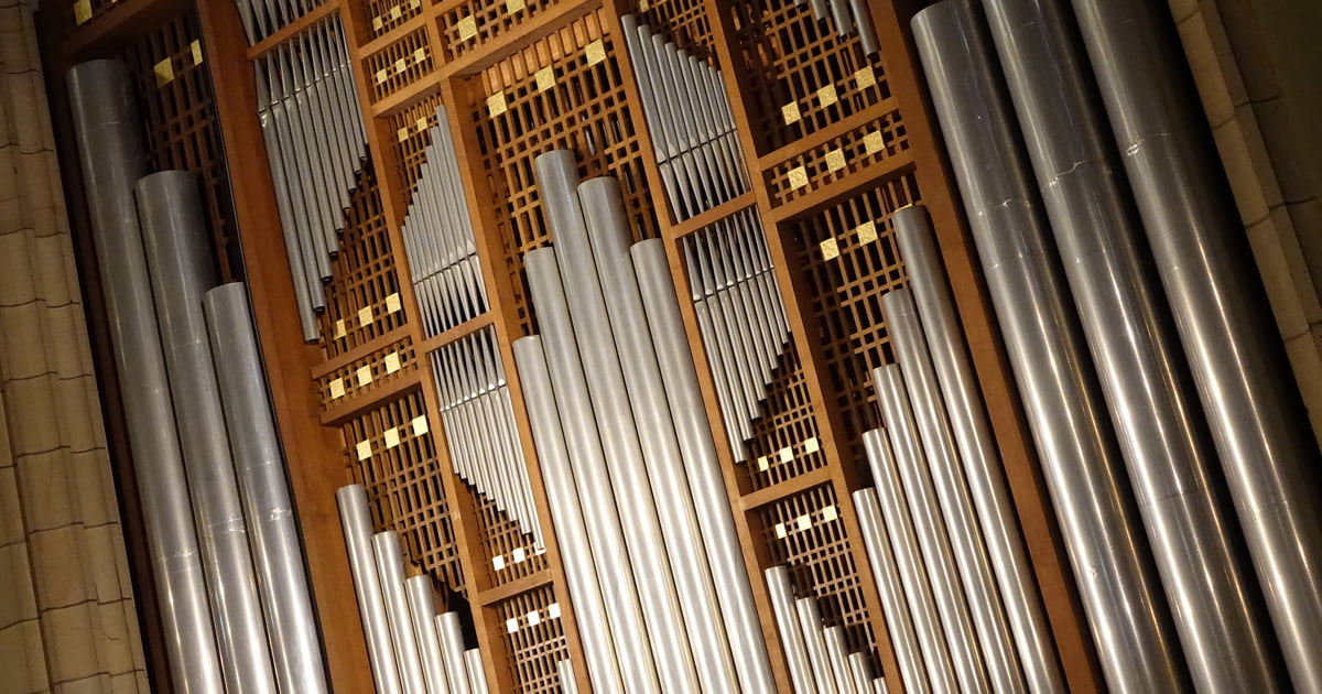 Prospekt der Rudigierorgel im Mariendom Linz