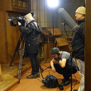 ORF-Dreharbeiten für das Religionsmagazin Orientierung anlässlich 100 Jahre Mariendom