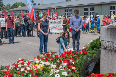 Gedenk- und Befreiungsfeier Mauthausen 2023Internationale Jugendgedenkfeier und Internationale Befreiungsfeier zum Thema „Zivilcourage“ anlässlich der 78. Wiederkehr der Befreiung des KZ-Mauthausen.Bild: Catharina Hofmann (Vorsitzende der Kath. Ju
