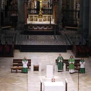 Blick in den Mariendom Linz