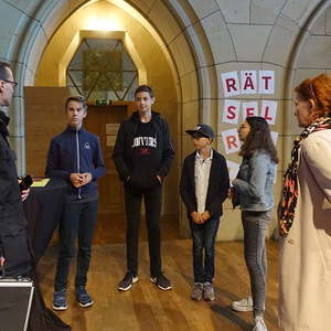 Besuch für die TheoPrax-Gruppe „RamsRudis“ von Reporter Christian Schwarz von ORF-Radio Oberösterreich