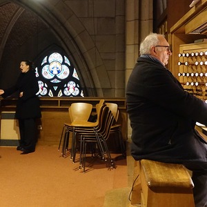 Susanne Thielemann und Domorganist Wolfgang Kreuzhuber