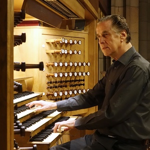 Ben van Oosten an der Rudigierorgel