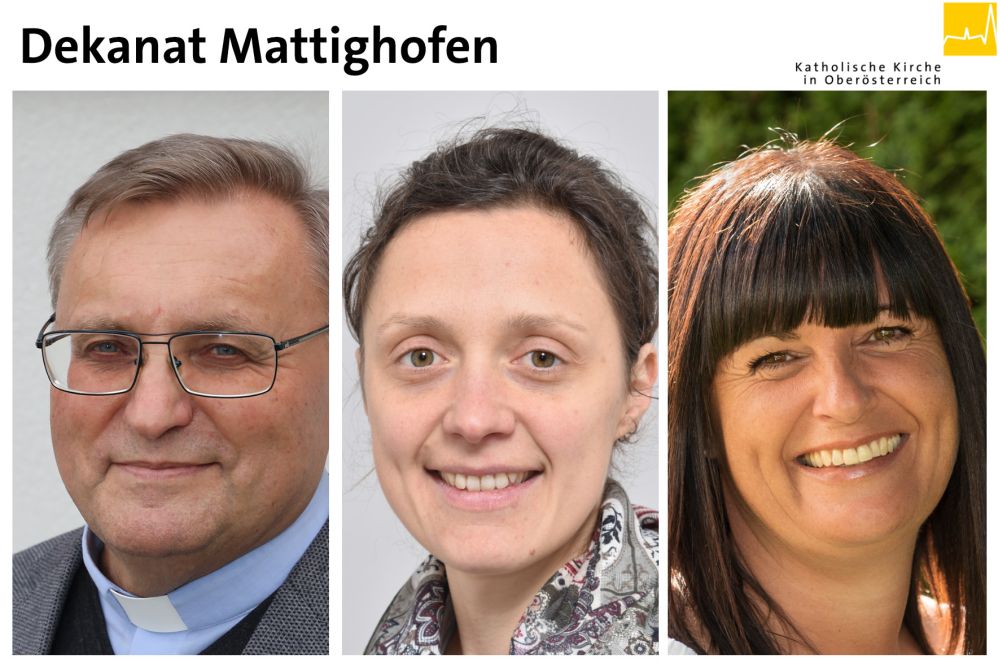 V. l.: Pfarrer Marek Michalowski, Pastoralvorständin Verena-Maria Huber-Plainer, Verwaltungsvorständin Evelyn Hauser-Sporn