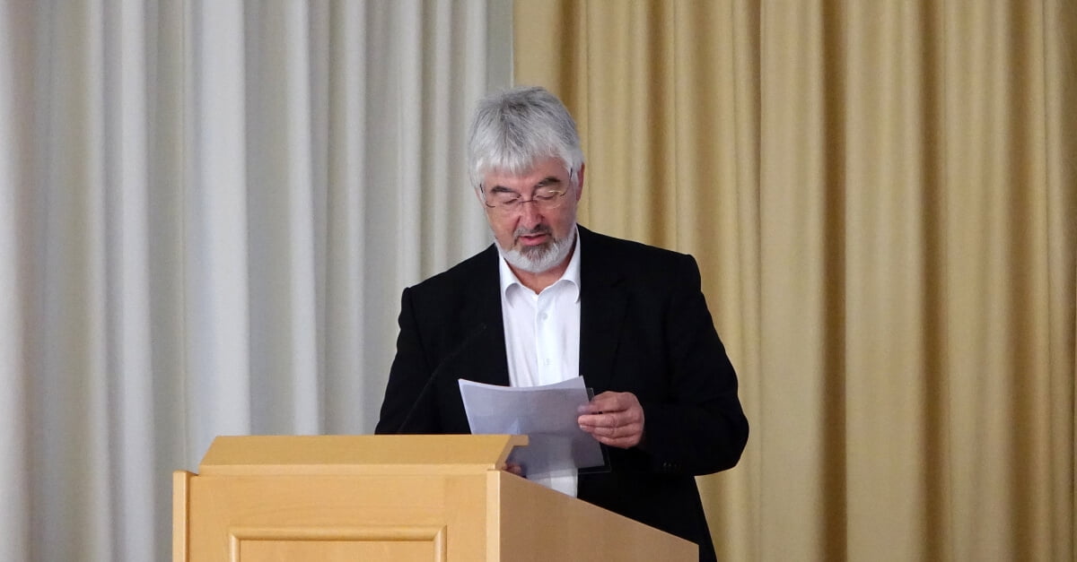 Siegfried Adlberger (Orgelreferat der Diözese Linz) beim Symposium zu „50 Jahre Linzer Rudigierorgel“