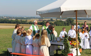 Die Pfarren Kirchdorf, Obernberg, St. Georgen, Mörschwang, Weilbach und Senftenbach feierten am 30. August 2015 miteinander Gottesdienst. 