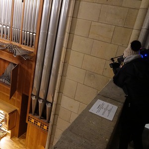 ORF-Dreharbeiten für das Religionsmagazin Orientierung anlässlich 100 Jahre Mariendom