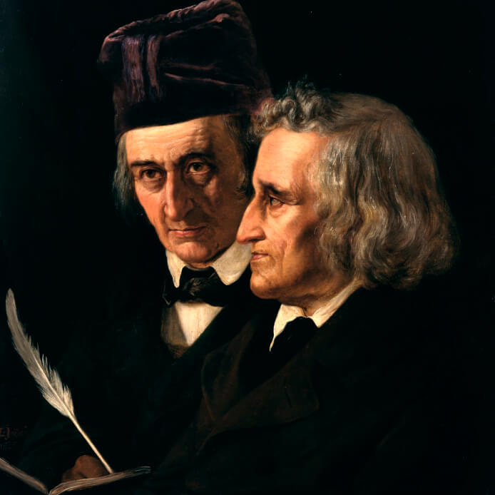 Doppelporträt der Brüder Jacob und Wilhelm Grimm